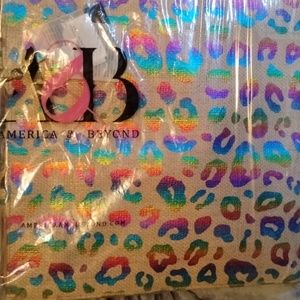 Rainbow Leopard Print American & Beyond tote